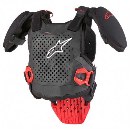 OCHRANIACZ KLATKI PIERSIOWEJ ALPINESTARS JUNIOR A-5 S V2 BLACK WHITE RED S/M