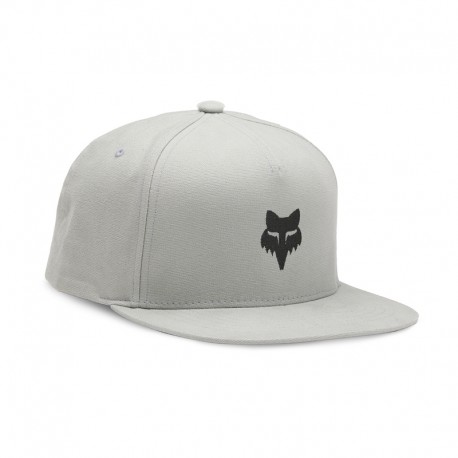 CZAPKA Z DASZKIEM FOX FOX HEAD SNAPBACK STEEL GREY OS