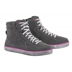 BUTY ALPINESTARS J-6 WP CANVAS LADY LIGHT GREY/FUCHSIA 6