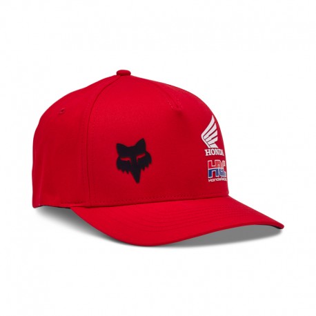 CZAPKA Z DASZKIEM FOX X HONDA FLEXFIT HAT FLAME RED S/M