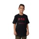 T-SHIRT FOX JUNIOR INTRUDE PREM BLACK YL