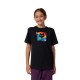 T-SHIRT FOX JUNIOR SCANS PREM BLACK YXL