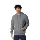 BLUZA Z KAPTUREM NEXT LEVEL FLEECE ZIP  HEATHER GRAPHITE XL