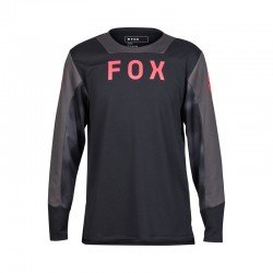 KOSZULKA ROWEROWA Z DŁUGIM RĘKAWEM FOX JUNIOR DEFEND TAUNT BLACK YM