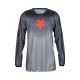 BLUZA FOX JUNIOR 180 INTERFERE JERSEY GREY/RED YL