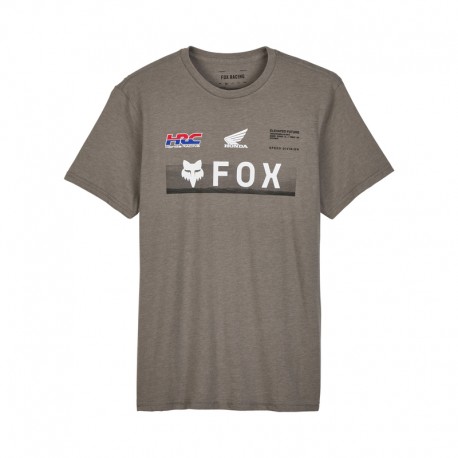 T-SHIRT FOX X HONDA PREM SS TEE HEATHER GRAPHITE M